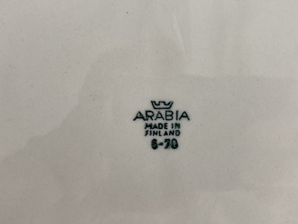 Apila 26,7x29,5cm plate - Birger Kaipiainen Arabia Finland 1970