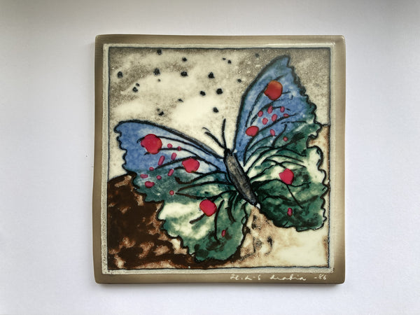 Heljä Liukko-Sundström - Wall Plate 12x12cm from 1986 by Arabia