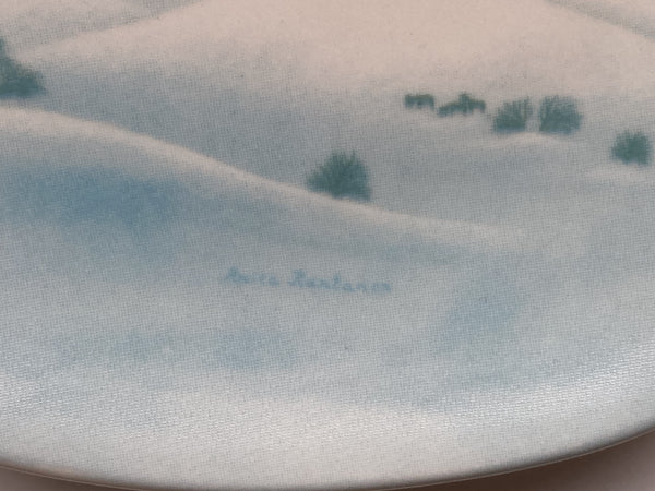 Wall plate - Arabia 12cm Anita Rantanen-Siewers Tunturissa  'Lapland Mountains' -80s