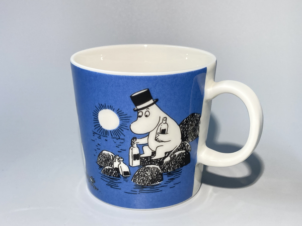 90's Moomin mug Dark Blue Moominpappa Arabia 1991 – 1999