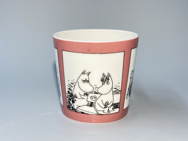 90's Moomin Mug Rose cartoon  Arabia 1990 –1993