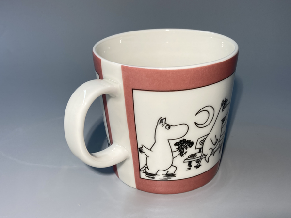 90's Moomin Mug Rose cartoon  Arabia 1990 –1993