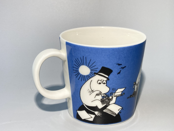 90's Moomin mug Dark Blue Moominpappa Arabia 1991 – 1999