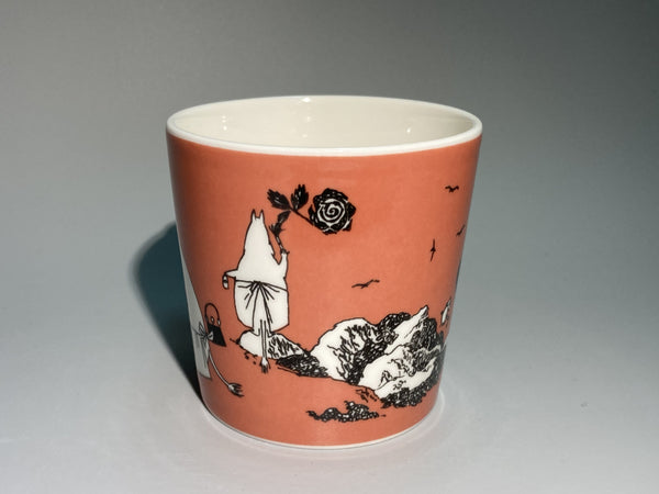 90's Moomin mug Dark Rose Moominmamma Arabia 1991-1996 WITH STICKER!