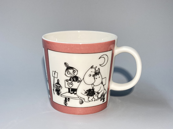 90's Moomin Mug Rose cartoon  Arabia 1990 –1993