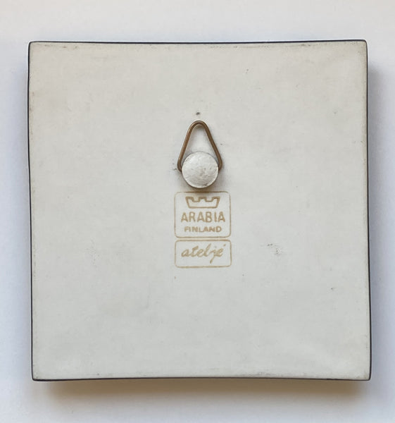 Heljä Liukko-Sundström - Boy and the Kicksledge Wall Plate from 1980 by Arabia