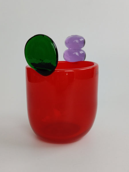 Oiva Toikka - PomPom vase Nuutajärvi Finland 1970-1972