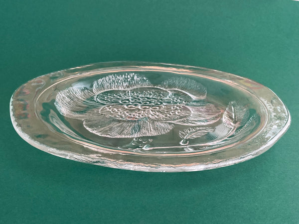 Pioni Large Plates 2pcs clear (in original box) - Oiva Toikka Nuutajärvi